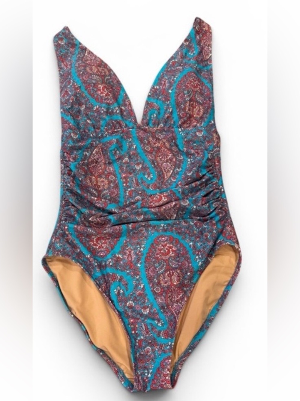 J. Crew Very Flattering Paisley Swimsuit